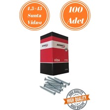 mobilyap Akdeniz 4,5X45 Sunta Vidası Sivri Uçlu Ahşap Tahta Ağaç Mobilya Ayak Kulp Vidası 100 Adet