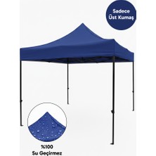ÇADIRAVM Mavi renk, 3x3 Gazebo Çardak Çatı Kumaşı  İSKELET DAHİL DEĞİLDİR !