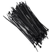 Cırtlı Plastik Kelepçe Kablobağı 3,6X300 Siyah 100 Adet