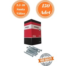 mobilyap Akdeniz 3,5X16 Sunta Vidası Sivri Uçlu Ahşap Tahta Ağaç Mobilya Ayak Kulp Vidası 150 Adet