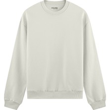 The Lucid Lab Basic Oversize Fit Sweatshirt - Beyaz
