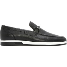 Derimod Erkek Siyah Deri Casual Loafer 26SFD6006FT