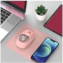 Zilvana Sevimli Oyuncak Detaylı Bluetooth Kablosuz Mouse Şarjlı Sessiz Çift Mod