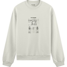 The Lucid Lab At-At Walker Oversize Sweatshirt - Beyaz