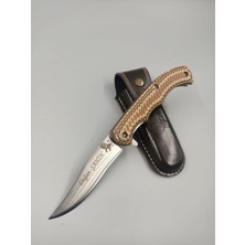 Hisar Bıçak El Yapımı İçten Kilitli Çakı İsim Yazdırılabilir Kamp Bıçağı Ahşap Saplı Outdoor Ekipman