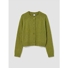 LC Waikiki Lcw Kids Bisiklet Yaka Kız Çocuk Triko Hırka