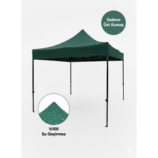 ÇADIRAVM Yeşil renk, 3x3 Gazebo Çardak Çatı Kumaşı  İSKELET DAHİL DEĞİLDİR !