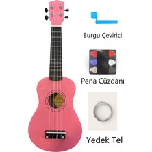 MN-226PNK Pembe Soprano Ukulele (Yedek Tel - Çanta - Pena Cüzdanı-Burgu Çevirici)