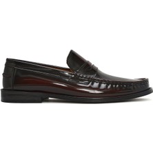 Derimod Erkek Bordo Deri Klasik Loafer 26SFD601722