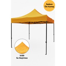 ÇADIRAVM Sarı renk, 3x3 Gazebo Çardak Çatı Kumaşı  İSKELET DAHİL DEĞİLDİR !