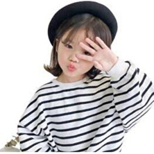 Laviyonsa Siyah Renkli Çocuk Ressam Şapka & Bere Keçe Malzemeden Üretilmiş