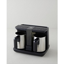 English Home Tkm 6020 Çift Hazneli Ikili Türk Kahvesi Makinesi Siyah-Krom