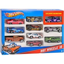 Hot Wheels 10 Lu Araba Seti (Görsel Temsilidir)