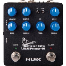 Nux Nbp-5 Melvin Lee Davis Bass Preamp (Üst Segment - Bass Dı & Ir Loader) | Melvin Lee Davis Signature, 3-Band Eq