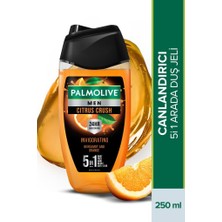 Palmolive Men Bergamot ve Portakal Aromalı 5in1 Vücut, Yüz, Saç, Sakal ve Koku Kontrolü 250ml Erkek Duş Jeli