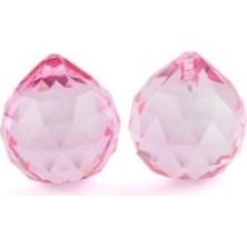 Ada Avize Ada 20 mm Pembe Toptaş Avize Taşı 5 Adet