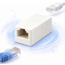 SepetteX RJ45 Ethernet Uzatma Adaptörü – Tek Port Dişi Dişi Lan Kablo Birleştirici, Internet Ek Aparatı
