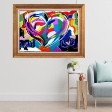 Giyense Altın Varaklı Çerçeveli Paspartulu  Tablo SVF814