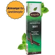 Baroni Classic Chocolate Sticks Mint Nane Aromalı Çubuk Almanya Çikolatası 75 gr