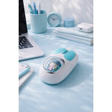 Zilvana Sevimli Oyuncak Detaylı Bluetooth Kablosuz Mouse Şarjlı Sessiz Çift Mod