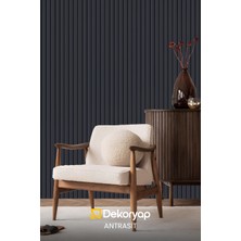 Dekoryap Mdf Duvar Paneli 12x275cm Antrasit Renk (5 Adet)
