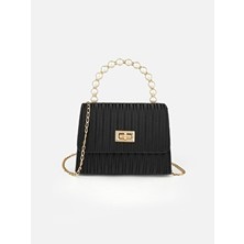 MYSTOBAG Meva Kadın El ve Omuz Çantası Suni Deri Orta Boy Düz Desenli Koleksiyon