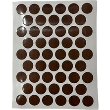 mobilyap Yapışkanlı Vida Tapası Ceviz (1 Yaprak 50 Adet)