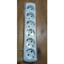 6'lı Grup Priz Kablosuz Klemensli Vega Altılı Priz