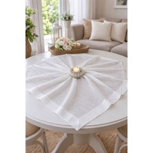 100 x 100 Taç Keten Masa Örtüsü