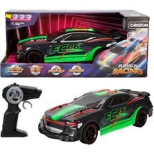 Crazon 1:12 Işıklı Furious Racing USB Şarjlı Uzaktan Kumandalı Yarış Arabası 39 cm
