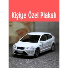 Bebeym Ford Focus Metal Araba - 1:36 Ölçek Ford Focus Oyuncak Araba - Beyaz