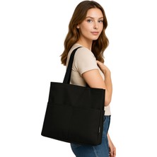 Çantachım Kadın Siyah Spor Omuz ve Kol Çantası