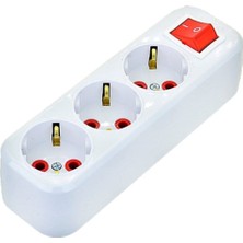 İNWATT 3'lü Anahtarlı Klemensli Kablosuz Topraklı Grup Priz