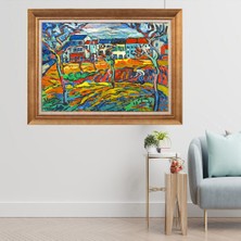 Giyense Altın Varaklı Çerçeveli Paspartulu  Tablo SVF1021