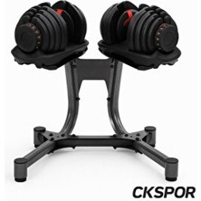 Ayarlanabilir Dambıl ve Stand Seti 2 x 40 kg Ayarlanabilir Mekanizmalı Dambıl + Dambıl Standı