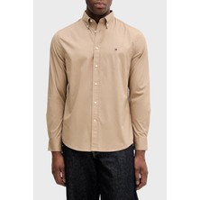 Tommy Hilfiger % 100 Pamuk Regular Fit Uzun Kollu Gömlek Erkek Gömlek MW0MW37550 Afe