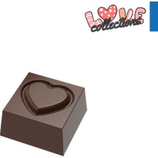 Greyas Moulds Polikarbon Kare Kalp Pralin Çikolata Kalıbı 8 gr | CM-3891