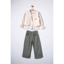 Joy Kids Bolerolu Müslin Gömlekli 3'lü Takım (6-24 Ay) (3-6 Yaş)