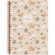 Keskin Color Keskin 16,5 x 22,5 Çizgili Pp Kapak La Plume Forest Defter - Sincap