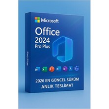 Microsoft Office 2024 Pro Plus Lisans Key 2025/2026 | Etkinleştirme | Anında Teslimat