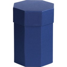 Ambalaj Pazarı Sekizgen 4 Katlı Mukavva Kutu (Lacivert)