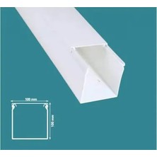 Mutlusan 100X100 mm Kablo Kanalı 2 Metre