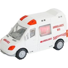 Shoplandu Sürtmeli Plastik Ambulans - Polis Arabası 15 cm