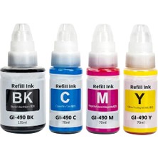 YB Canon GI-490 Muadil Mürekkep Seti - Pixma G3400/G3410/G3411/G3415/G4400/G4410/G4411 Uyumlu