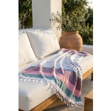 Orbit Çift Kişilik Pike 180X220 cm Çizgili Çok Renkli – %70 Pamuk %30 Polyester –  Dört Mevsim Kullanım – Türkiye Üretim Tek Parça Pike