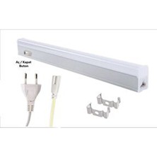 Noas LED Floresan Bant Armatür Aydınlatma 30 cm Beyaz Fişli