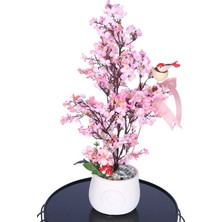 Yapay Çiçek Sitesi Yapay Japon Kiraz Çiçeği Bahar Dalı Ağacı Pembe
