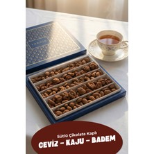 Farmio Hediyelik Çikolata Kaplı Kuruyemiş 900GR – Kaju, Badem, Ceviz - Sütlü Çikolata Kaplı Kakaolu Draje