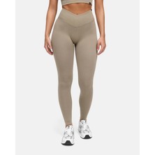 Oace Seamless  Büzgülü Tayt - Bej