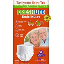 Freshlife Yetişkin Külotlu Hasta Bezi Emici Külot Xl (Extra Büyük Boy) 30 Adet